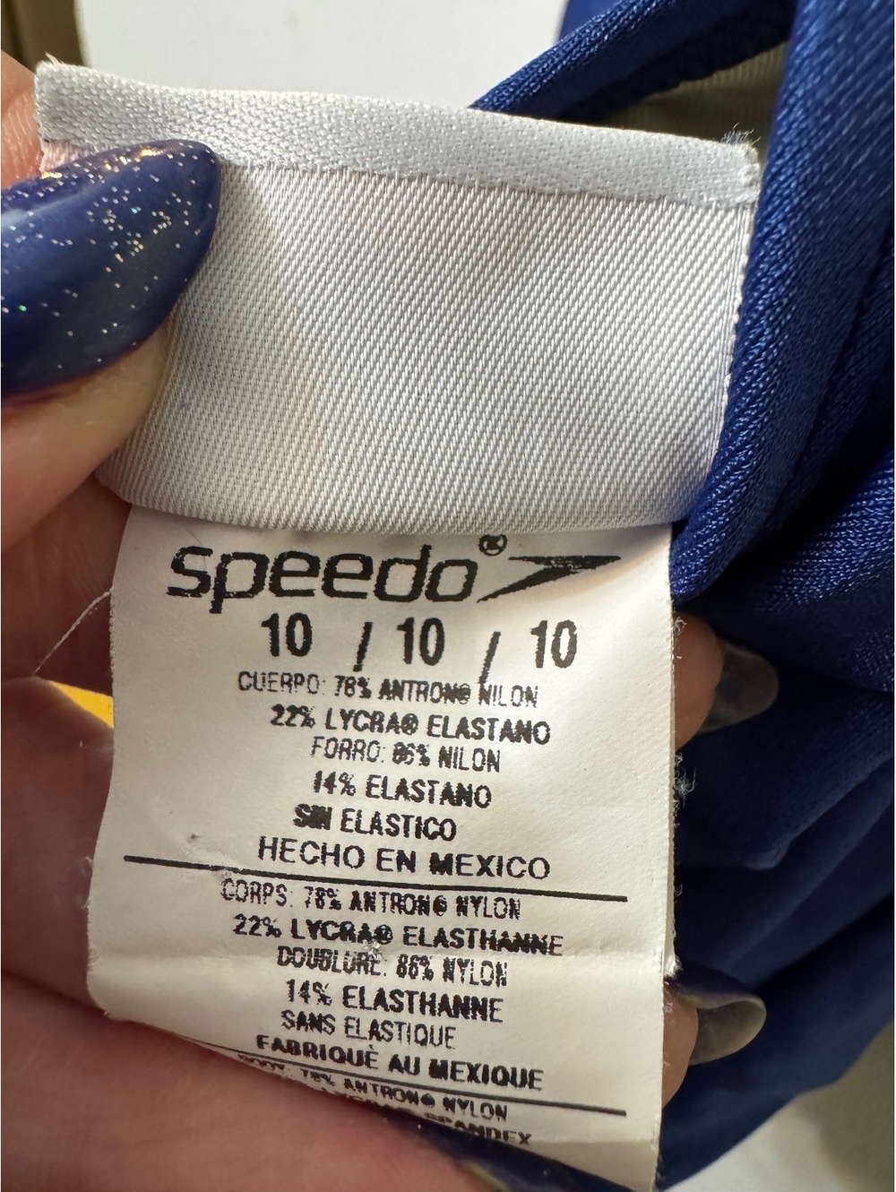 Speedo One Piece Blue - Picture 4 of 5